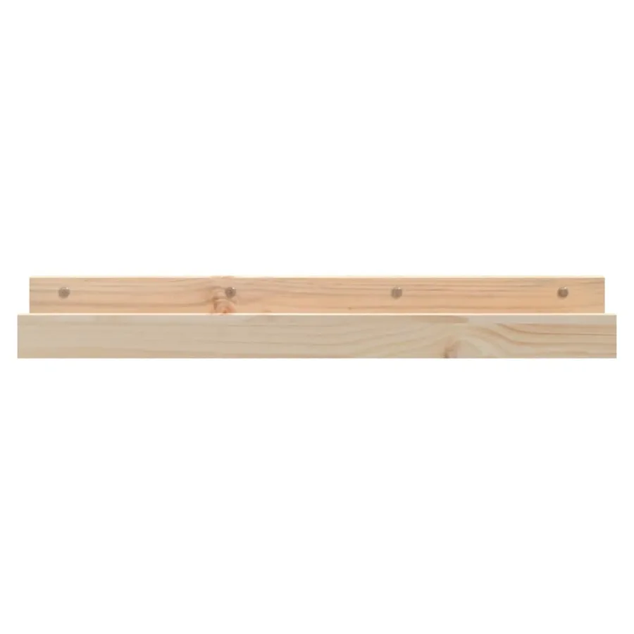 Étagères murales 2 pcs 80x12x9 cm Bois de pin massif - 4