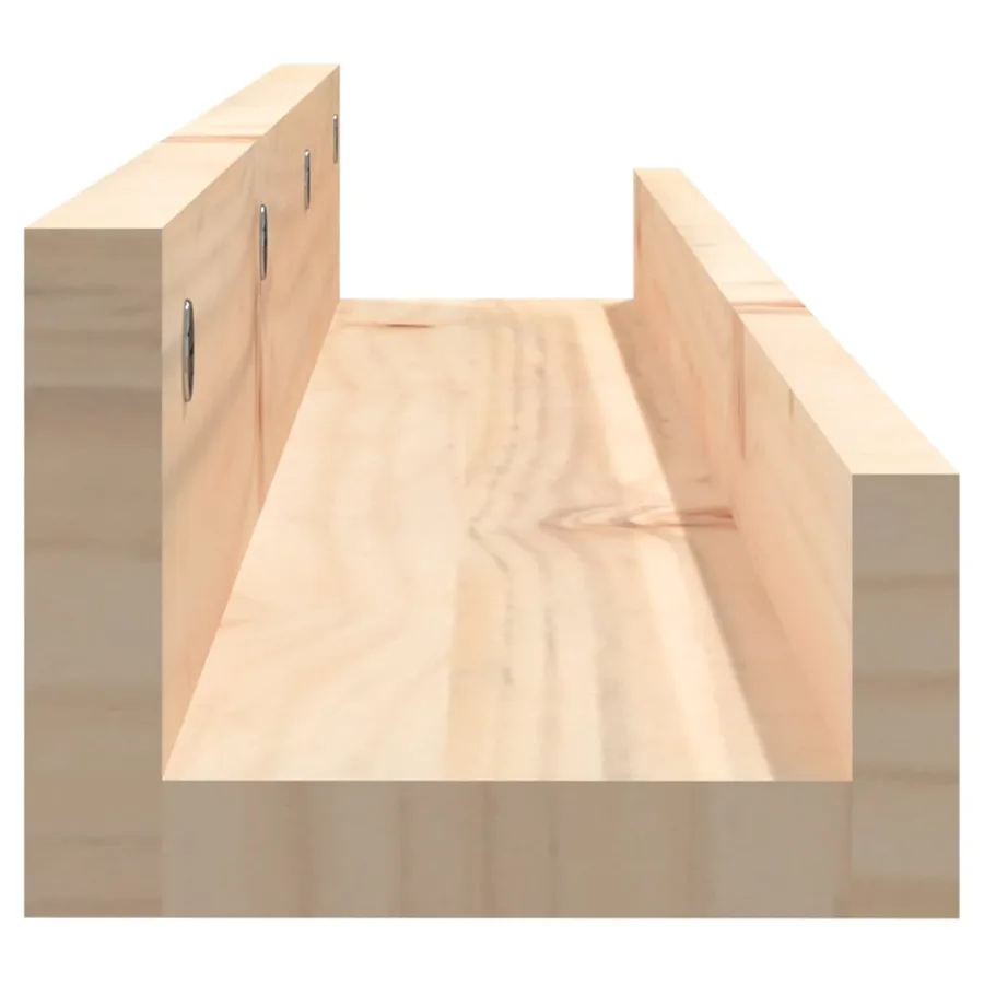 Étagères murales 2 pcs 80x12x9 cm Bois de pin massif - 5