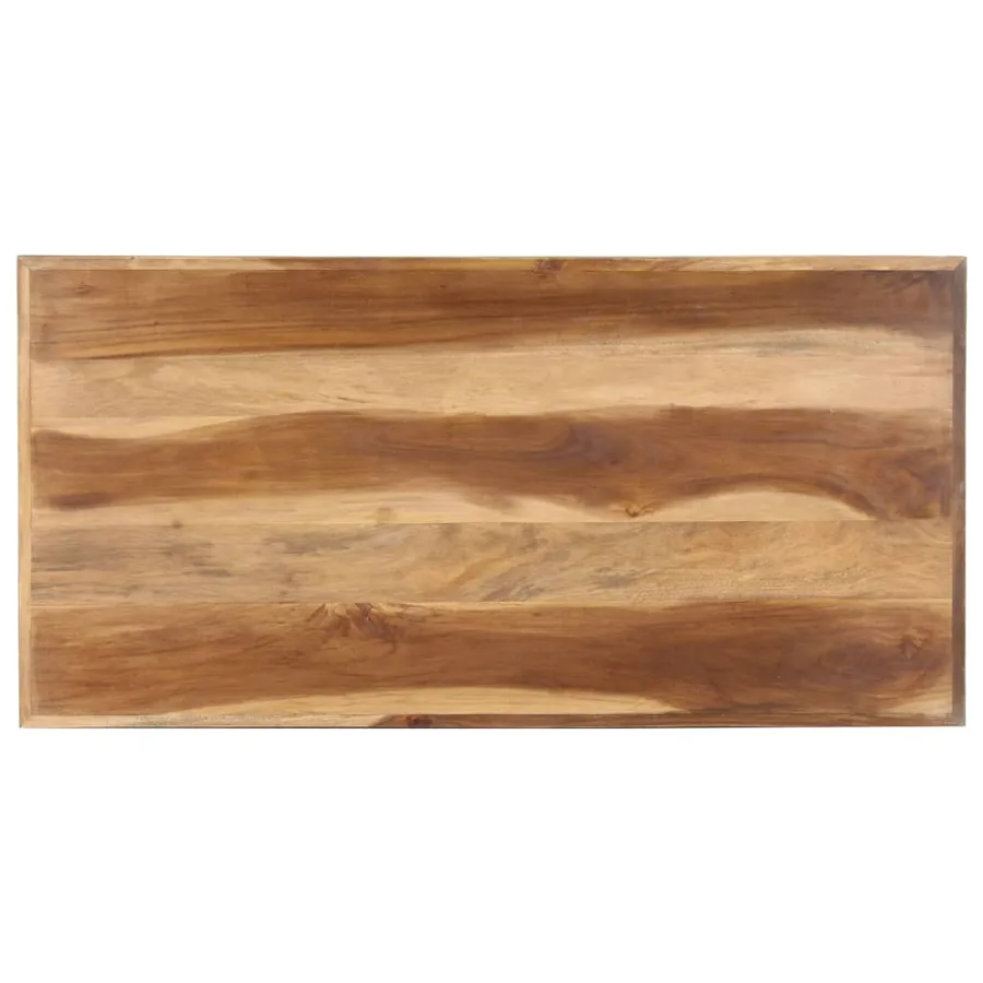 Table de salle à manger 120x60x75 cm Bois avec finition miel - 4