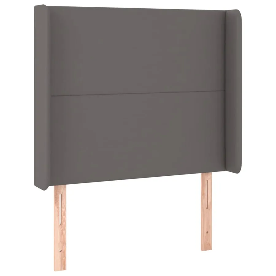 Tête de lit à LED Gris 93x16x118/128 cm Similicuir - 3