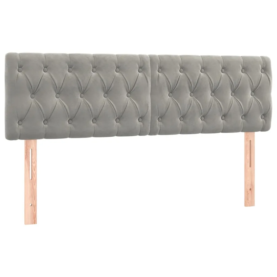 Sommier à lattes de lit avec matelas LED Gris clair 140x190 cm - 7