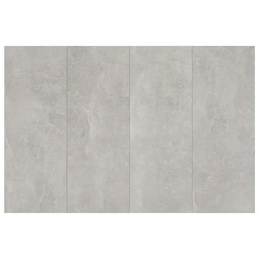 Tête de lit avec armoires Gris béton Bois d'ingénierie - 7