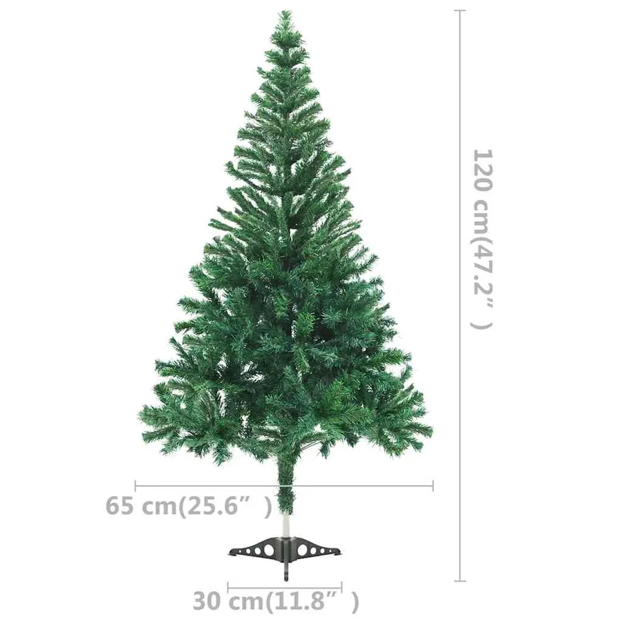 Arbre de Noël artificiel pré-éclairé/boules 120 cm 230 branches - 10