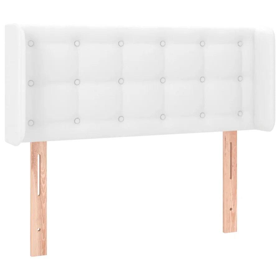 Tête de lit à LED Blanc 83x16x78/88 cm Similicuir - 3