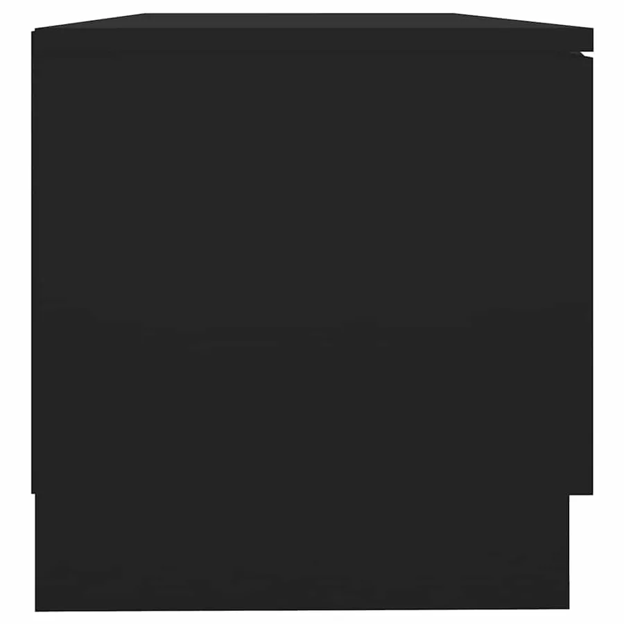 Meuble TV Noir 80x35x36,5 cm Bois d'ingénierie - 6