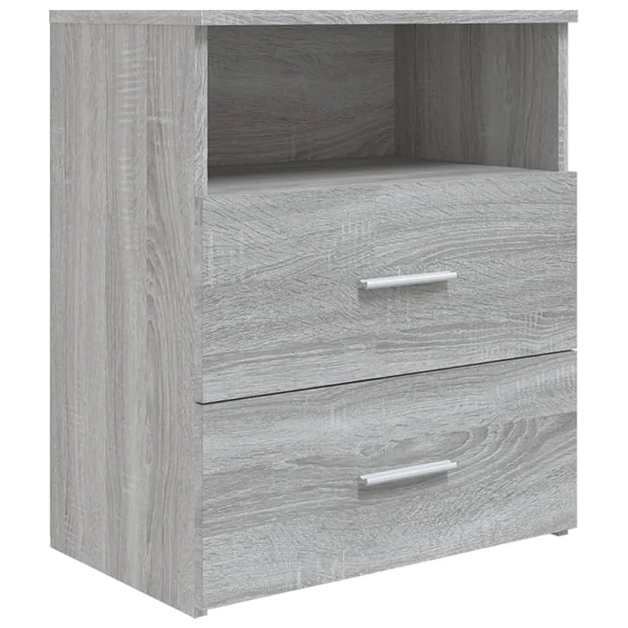 Tables de chevet 2 pcs Sonoma gris 50x32x60 cm - 5