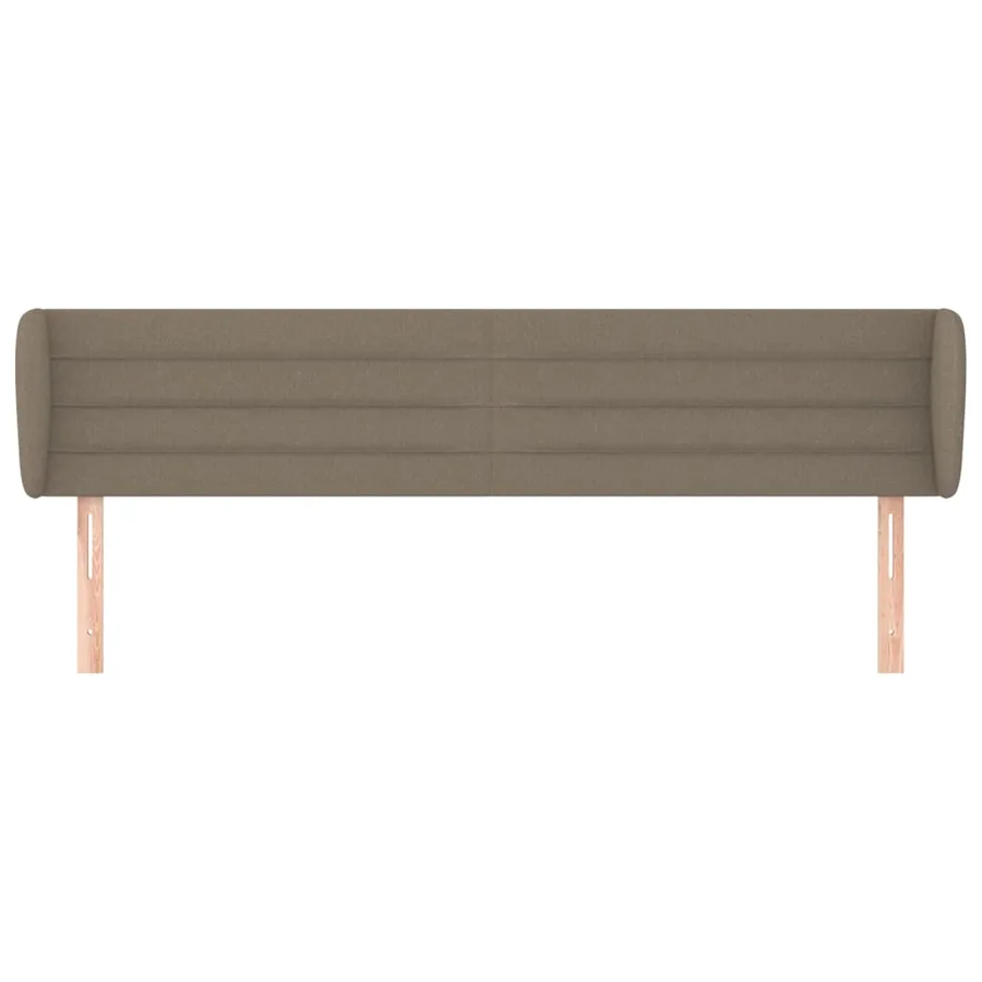 Tête de lit avec oreilles Taupe 163x23x78/88 cm Tissu - 3