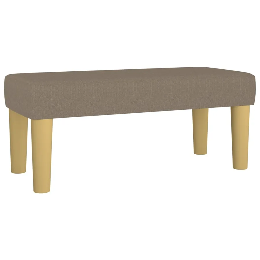 Sommier à lattes de lit avec matelas Taupe 90x190 cm Tissu - 7