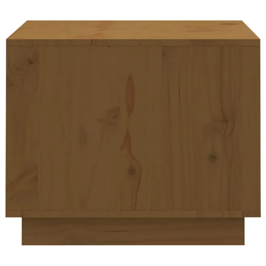 Table basse Marron miel 120x50x40,5 cm Bois massif de pin - 7