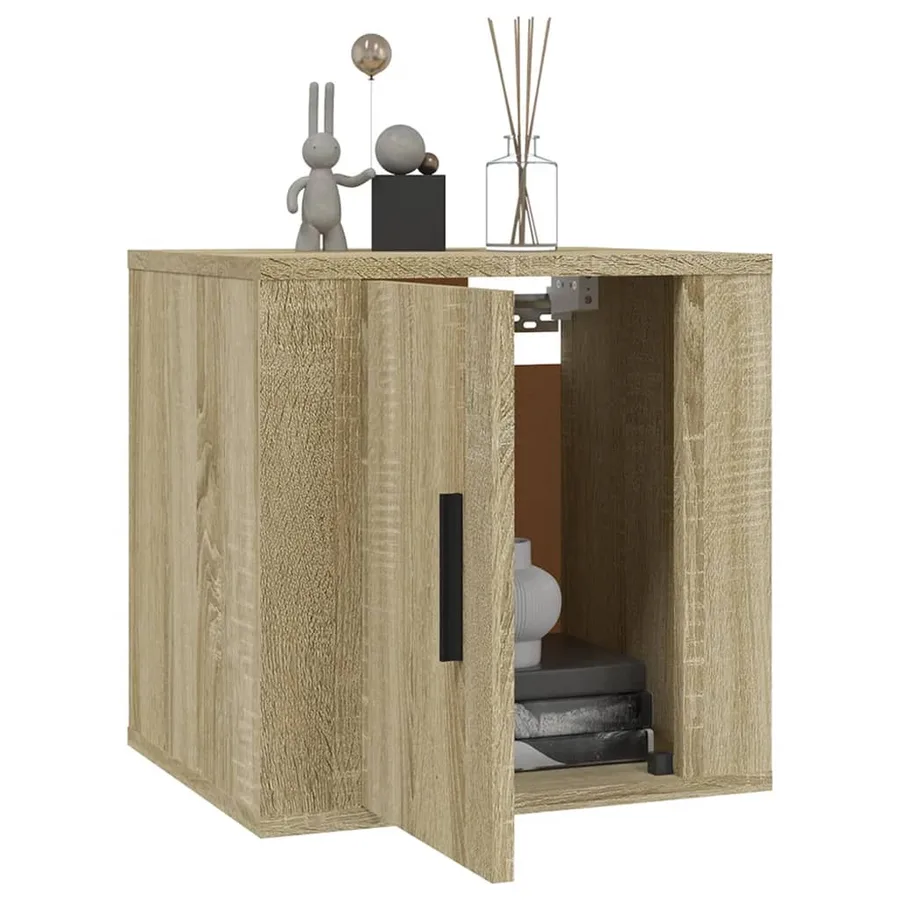 Meubles TV muraux 2 pcs Chêne sonoma 40x34,5x40 cm - 9