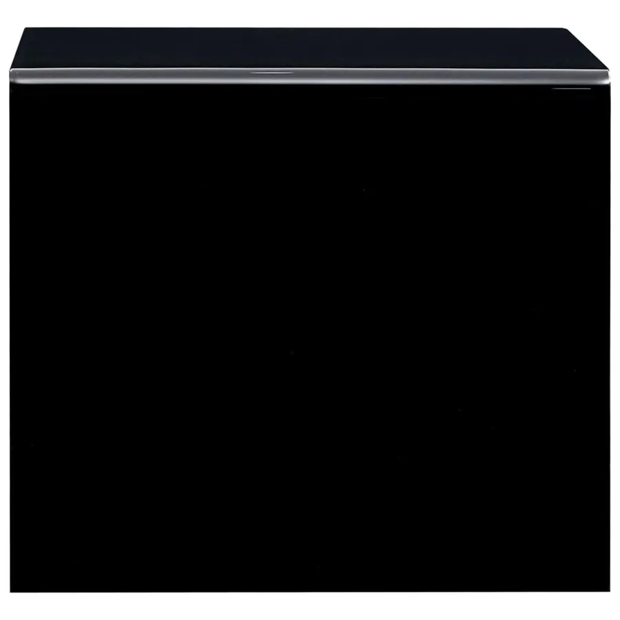 Table basse Noir 50x50x45 cm Verre trempé - 3