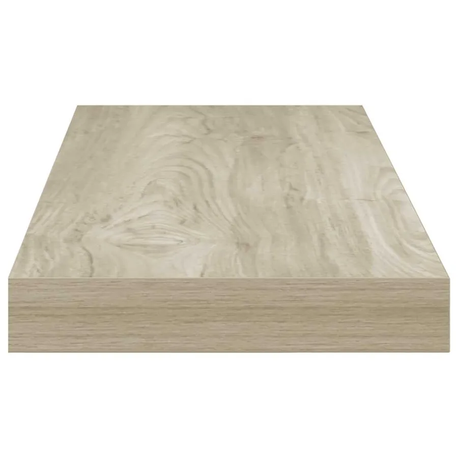 Étagères murales flottantes 2 pcs chêne 60x23,5x3,8 cm MDF - 8