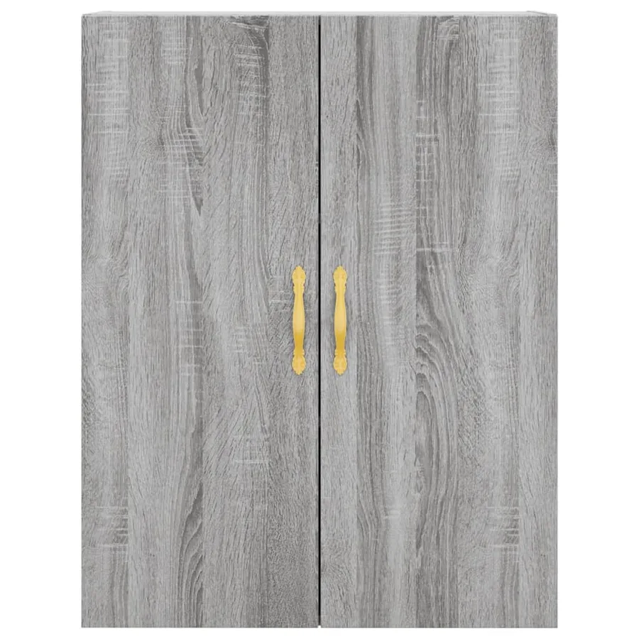 Buffet haut Sonoma gris 69,5x34x180 cm Bois d'ingénierie - 5