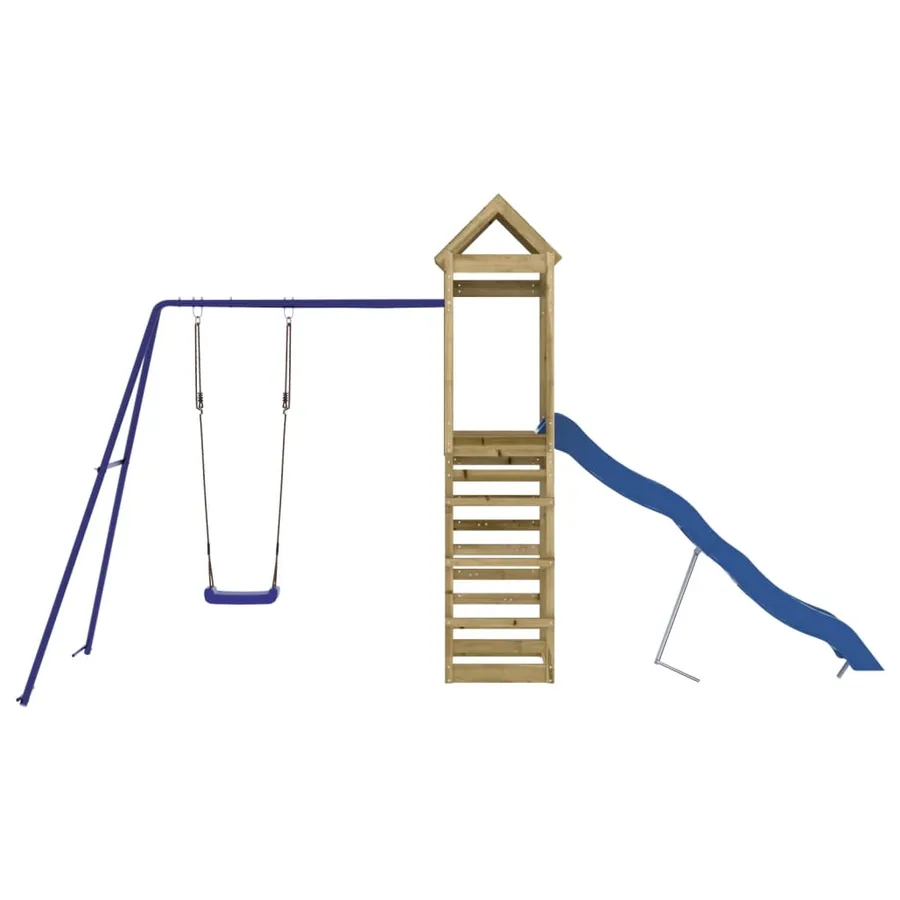 Aire de jeux d'extérieur bois de pin imprégné - 3