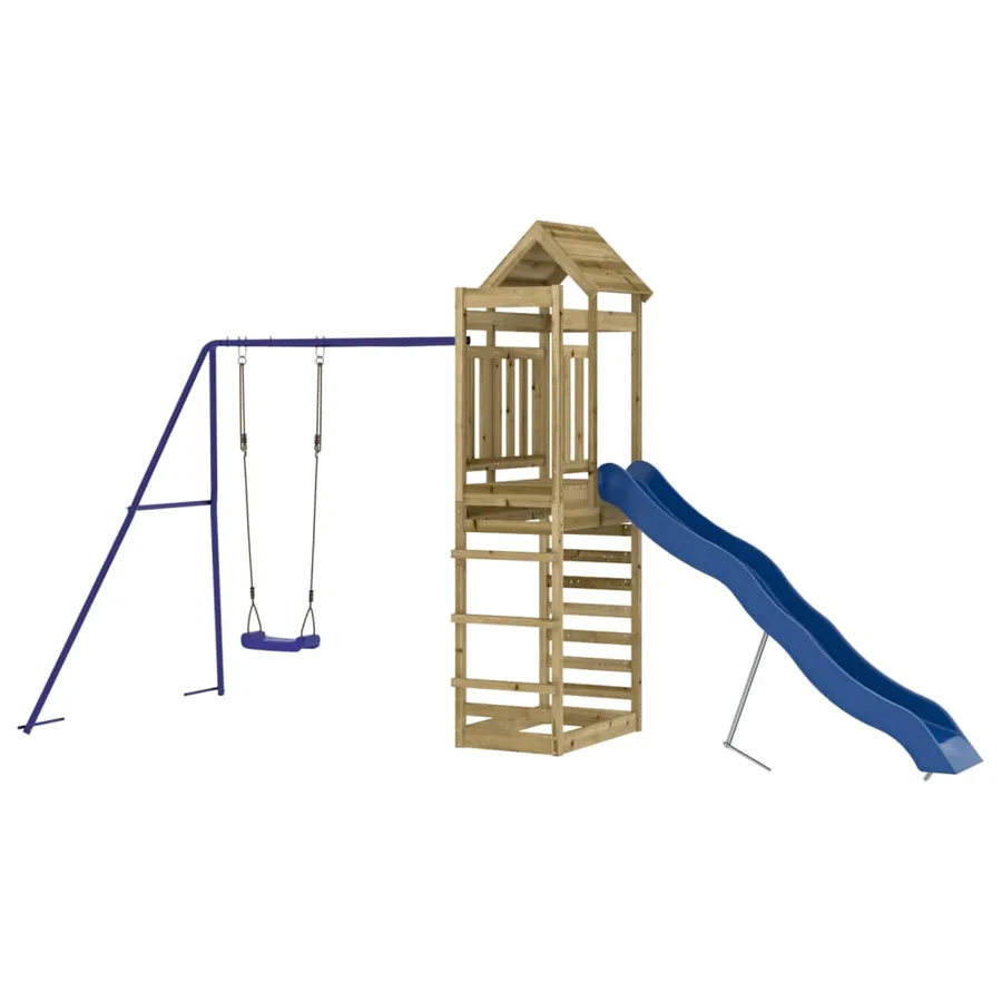 Aire de jeux d'extérieur bois de pin imprégné - 4