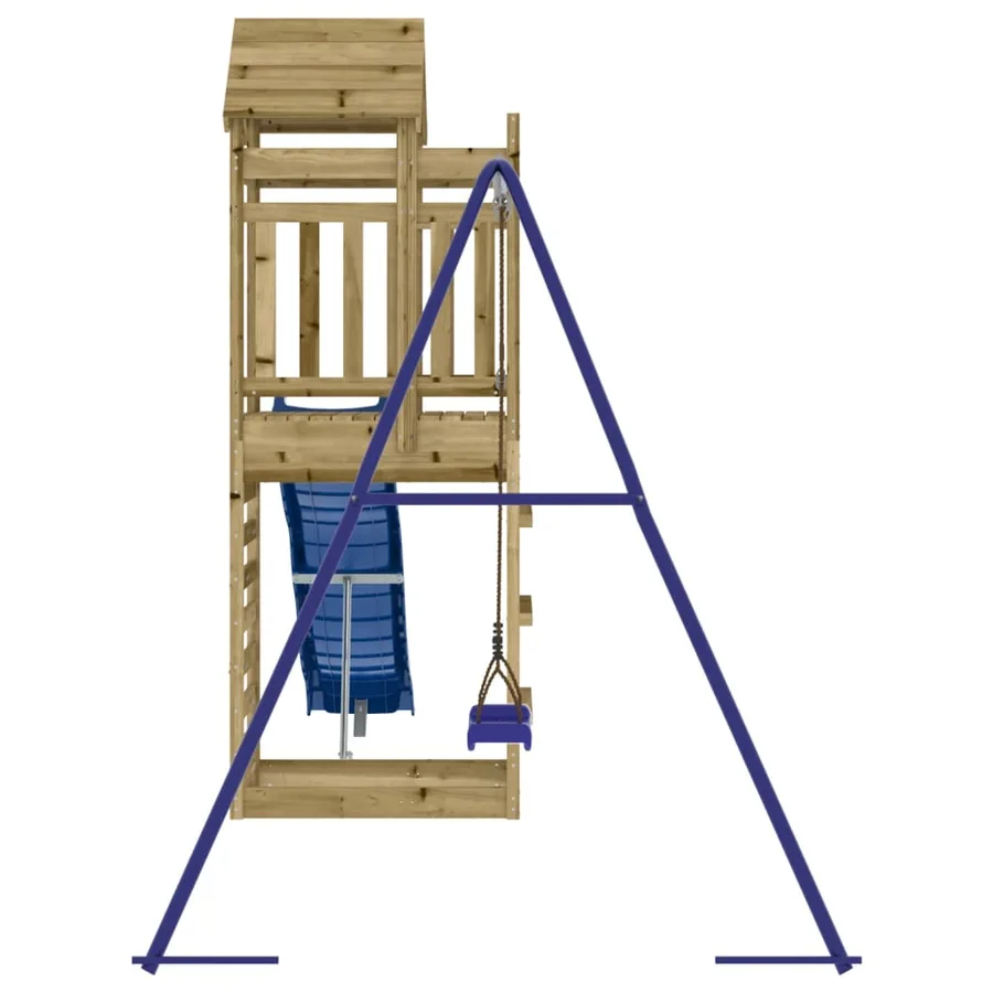 Aire de jeux d'extérieur bois de pin imprégné - 5