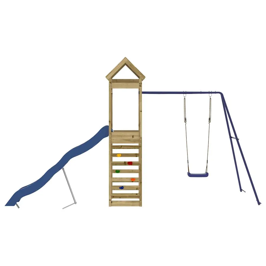 Aire de jeux d'extérieur bois de pin imprégné - 7