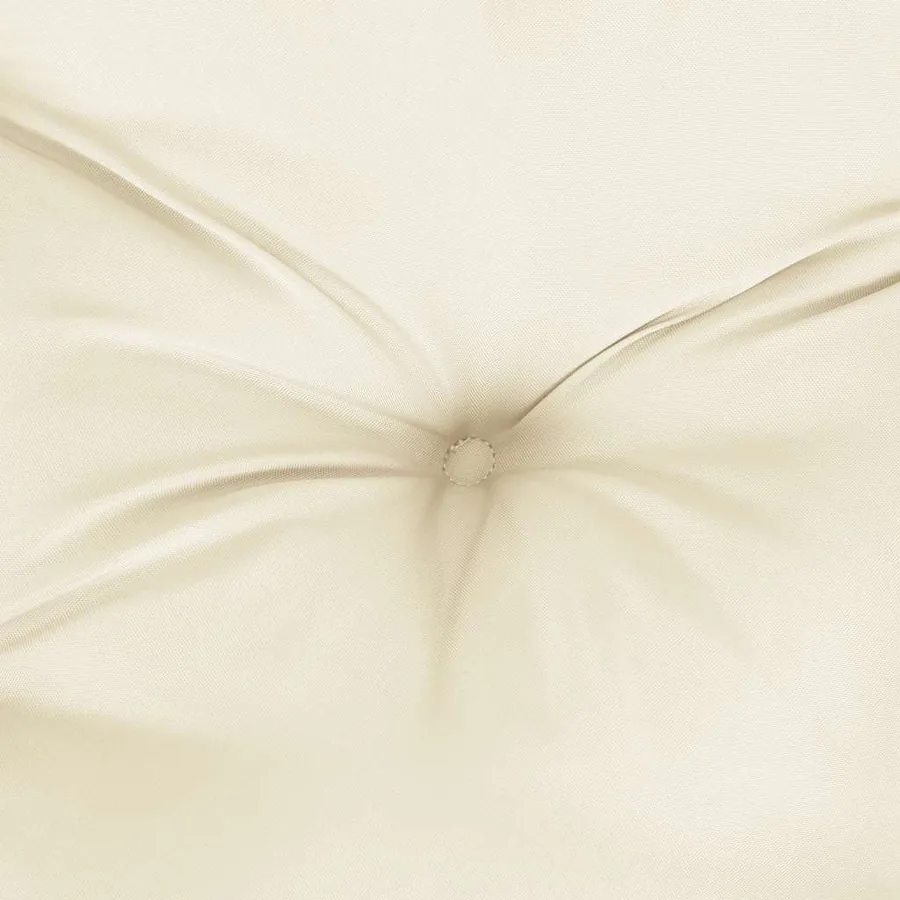 Coussin de banc de jardin blanc crème tissu oxford - 7