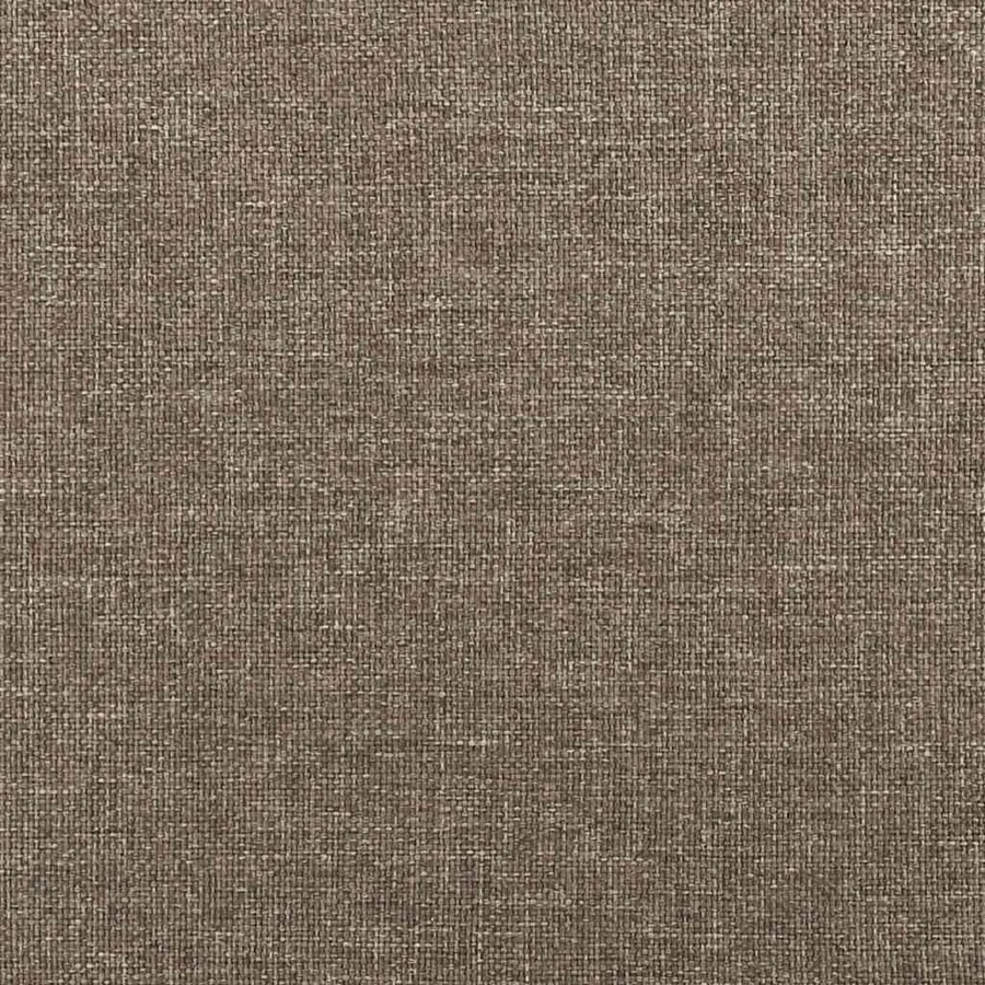 Cadre de lit sans matelas taupe 140x190 cm tissu - 8