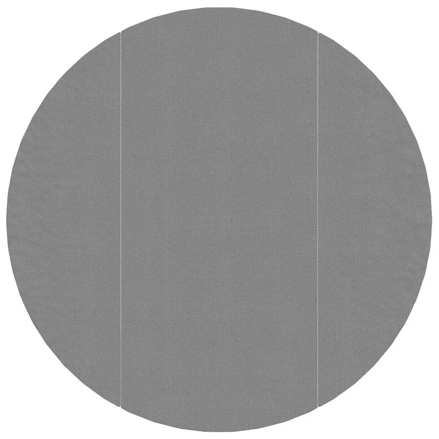 Bâche de piscine gris clair Ø306 cm géotextile polyester - 3