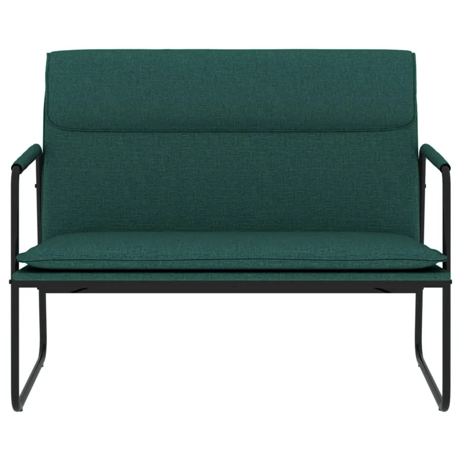 Banc Vert foncé 100x64x80 cm Tissu - 3