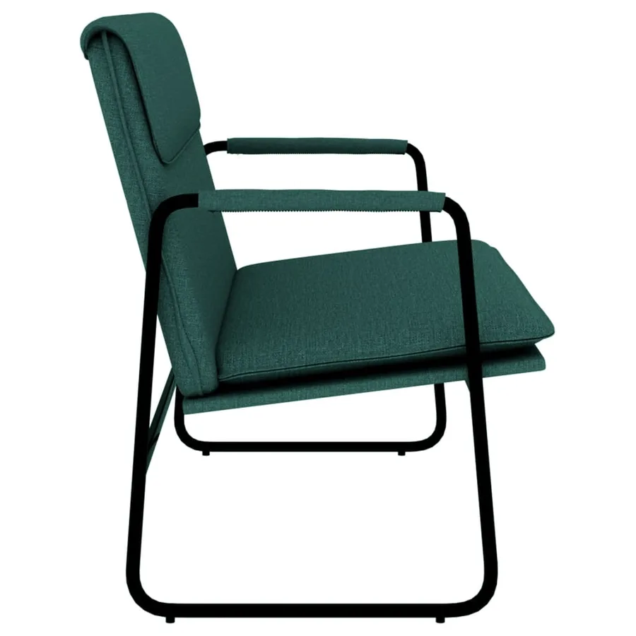 Banc Vert foncé 100x64x80 cm Tissu - 4