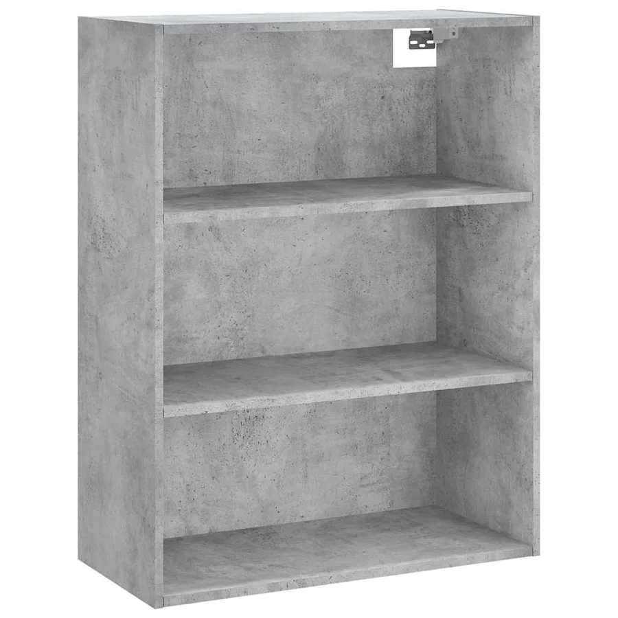 Buffet haut Gris béton 69,5x34x180 cm Bois d'ingénierie - 5