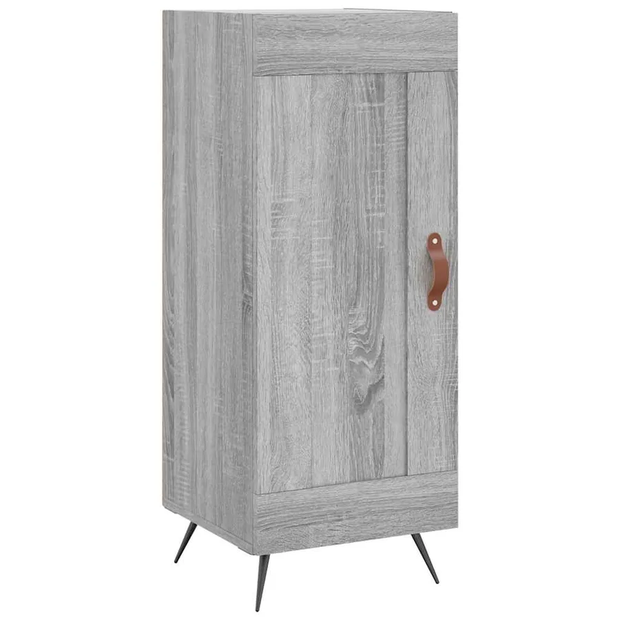 Buffet haut Sonoma gris 34,5x34x180 cm Bois d'ingénierie - 5