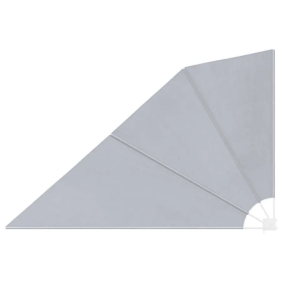 Auvent latéral pliable de balcon Gris 160 x 240 cm - 2