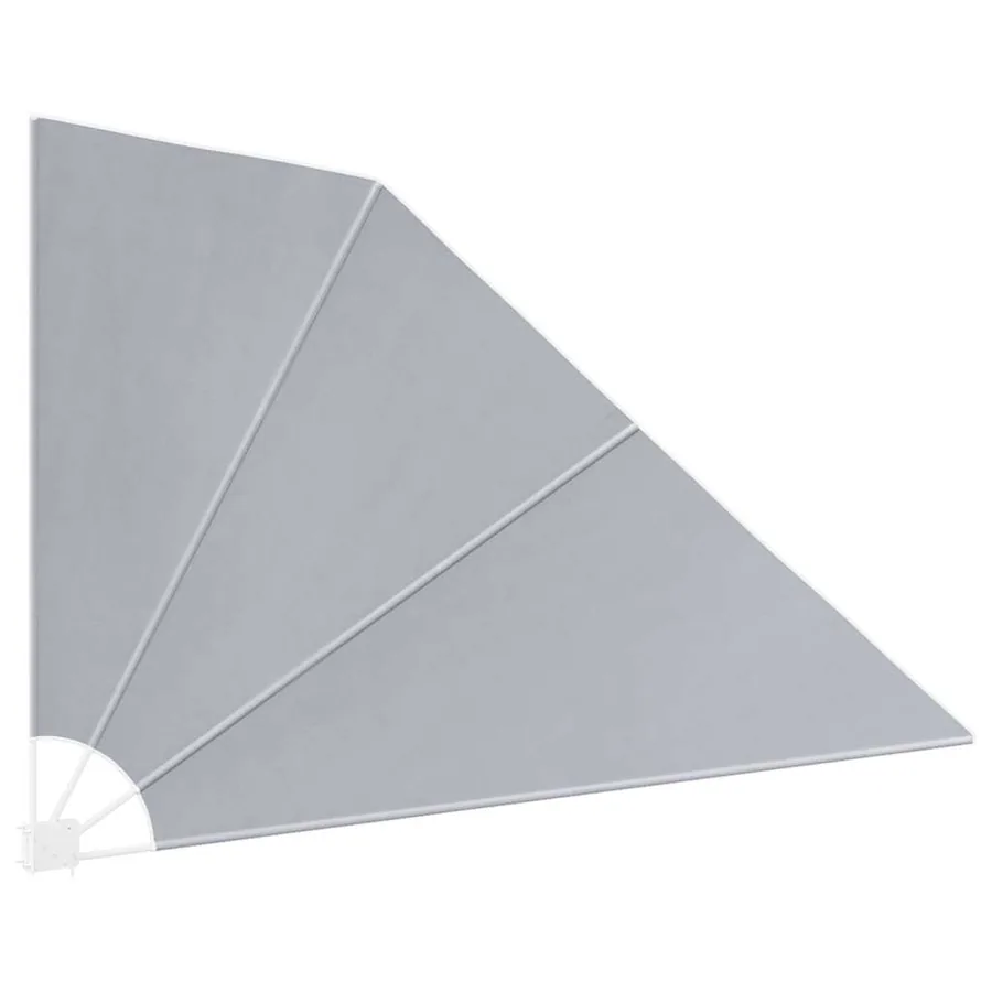 Auvent latéral pliable de balcon Gris 160 x 240 cm - 5
