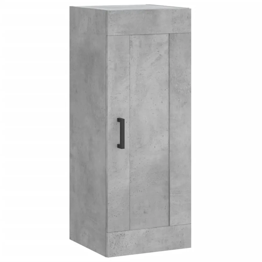 Buffet haut Gris béton 34,5x34x180 cm Bois d'ingénierie - 8