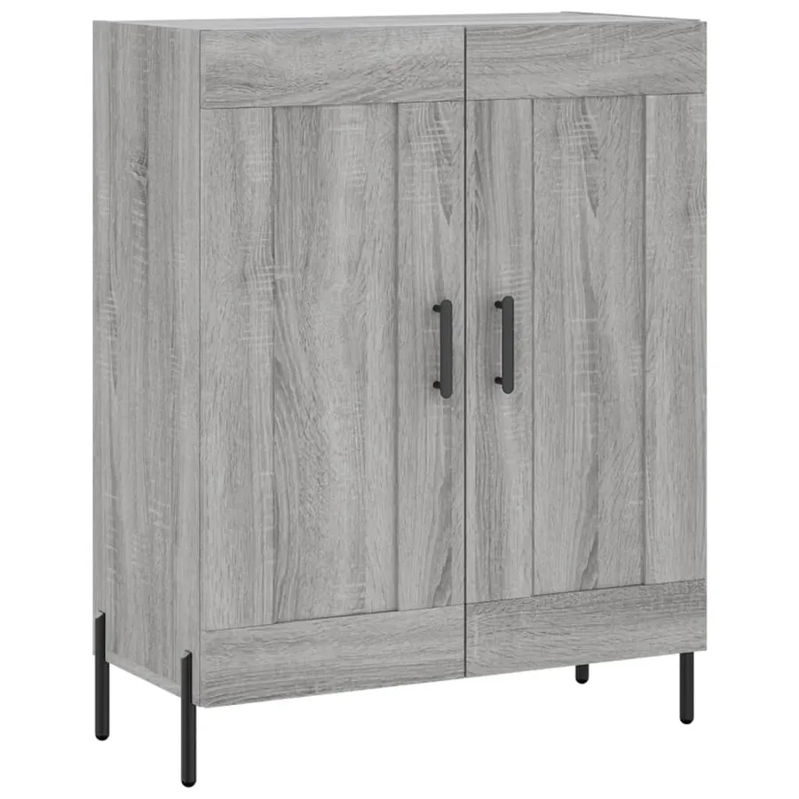 Buffet haut Sonoma gris 69,5x34x180 cm Bois d'ingénierie - 7