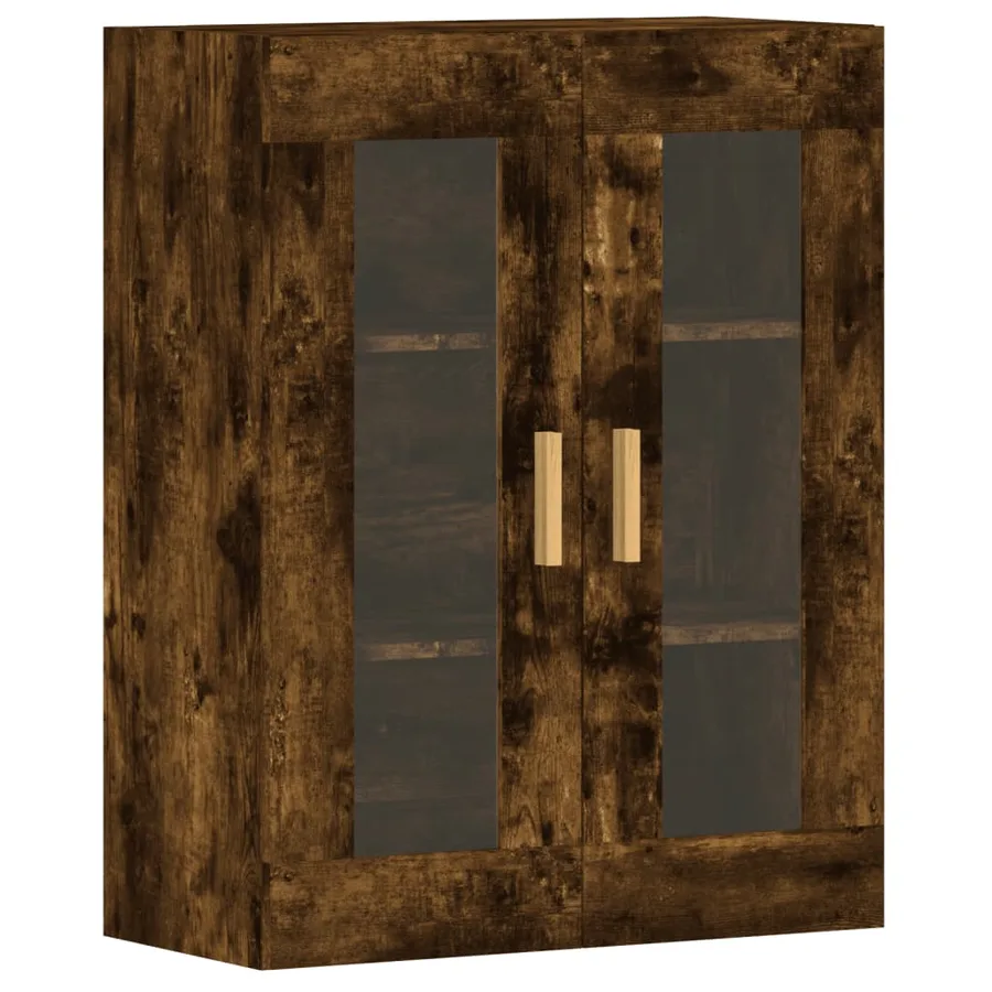 Armoires murales 2 pcs chêne fumé bois d'ingénierie - 6