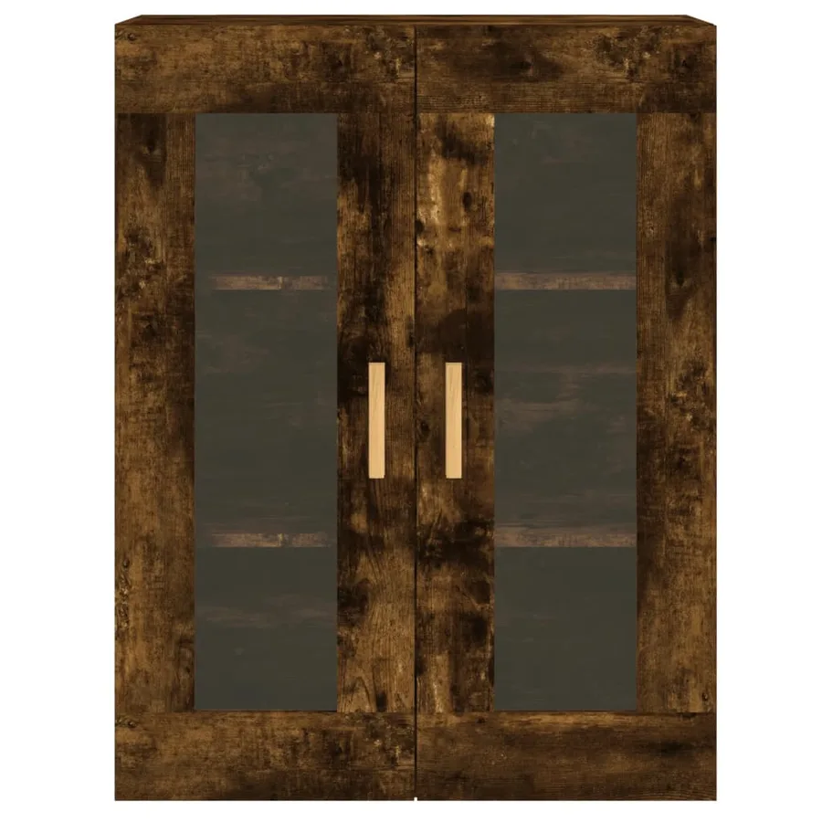 Armoires murales 2 pcs chêne fumé bois d'ingénierie - 7