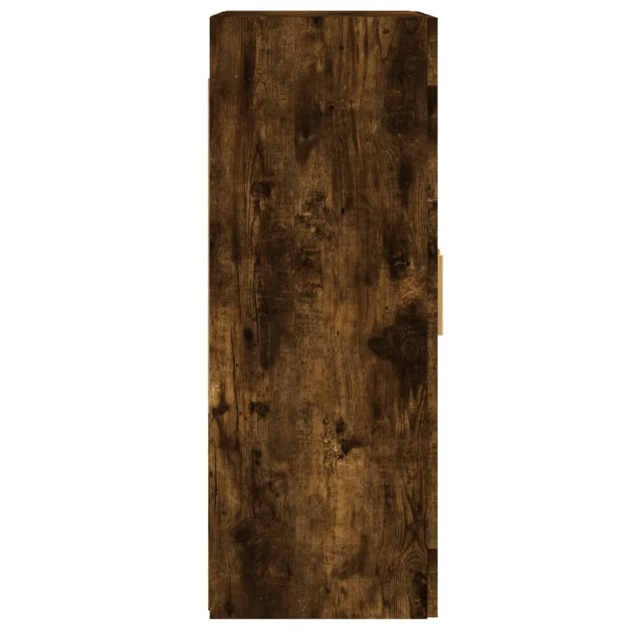 Armoires murales 2 pcs chêne fumé bois d'ingénierie - 8