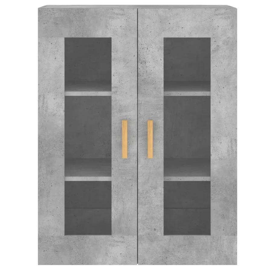 Armoires murales 2 pcs gris béton bois d'ingénierie - 7