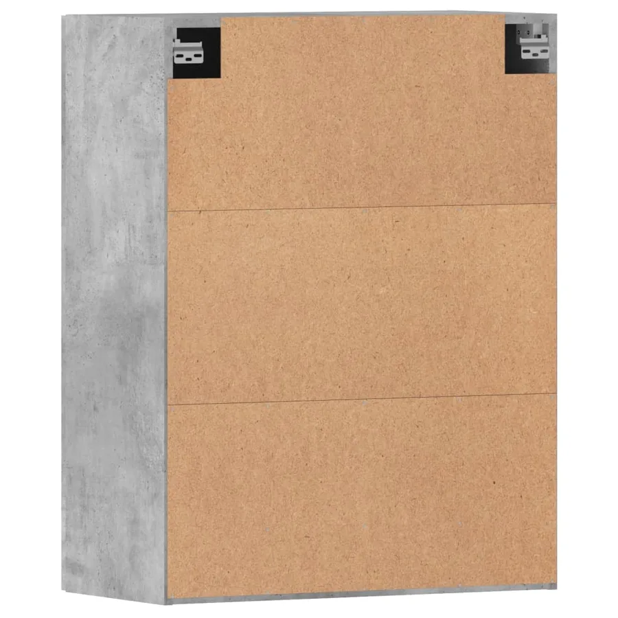 Armoires murales 2 pcs gris béton bois d'ingénierie - 9