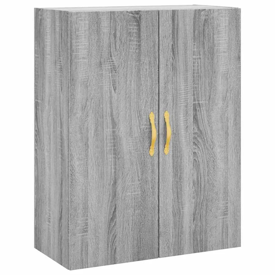 Buffet haut Sonoma gris 69,5x34x180 cm Bois d'ingénierie - 4