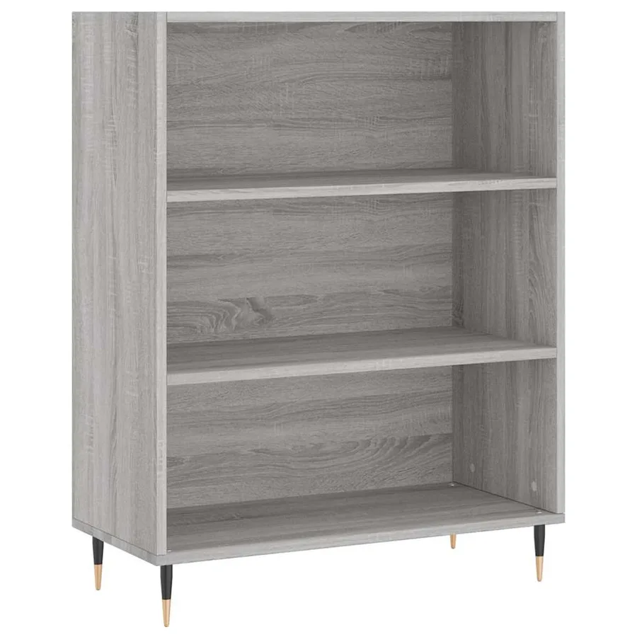 Buffet haut Sonoma gris 69,5x34x180 cm Bois d'ingénierie - 6