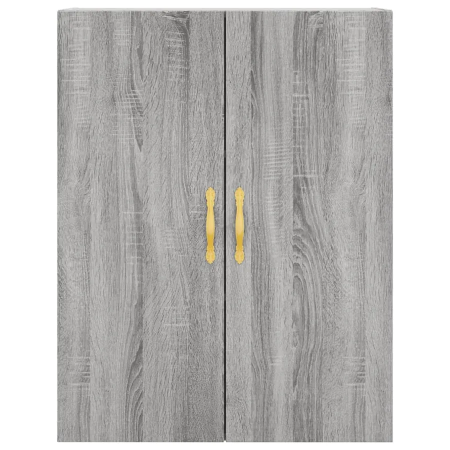 Buffet haut Sonoma gris 69,5x34x180 cm Bois d'ingénierie - 6