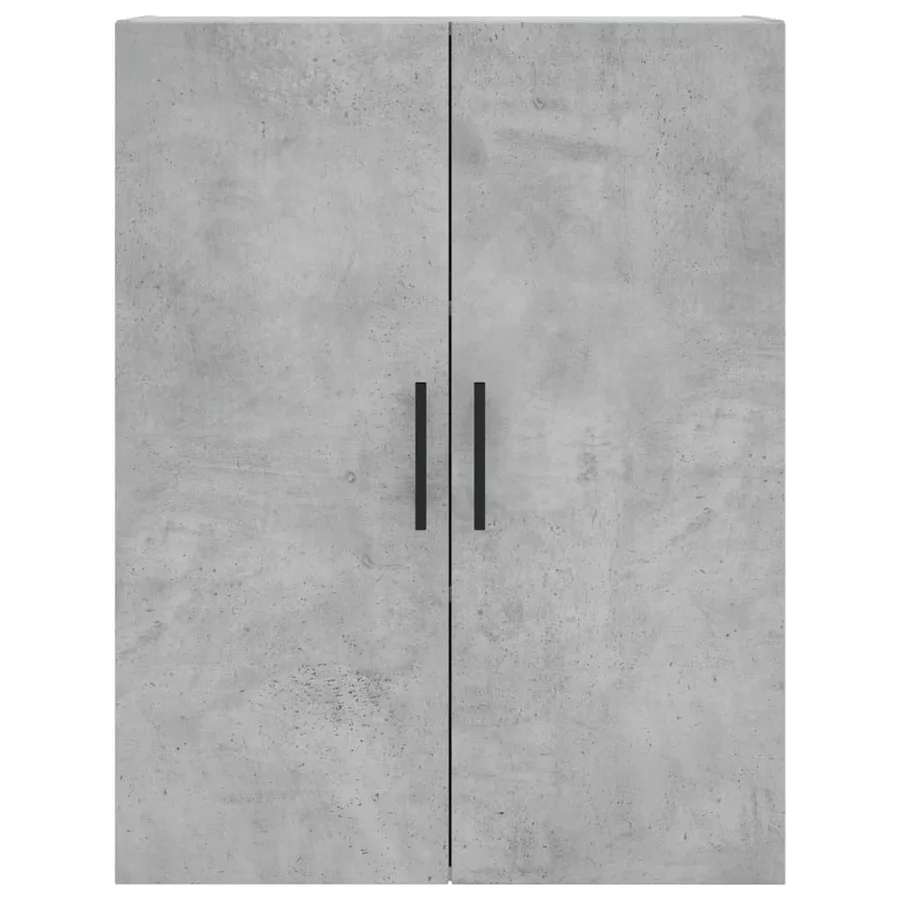 Buffet haut Gris béton 69,5x34x180 cm Bois d'ingénierie - 6