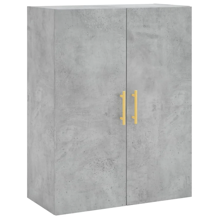 Armoires murales 2 pcs gris béton 69,5x34x90 cm - 5