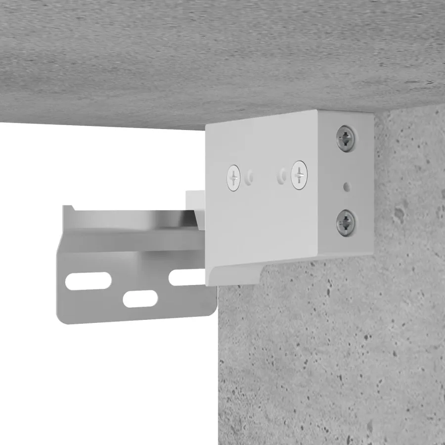 Armoires murales 2 pcs gris béton 69,5x34x90 cm - 9