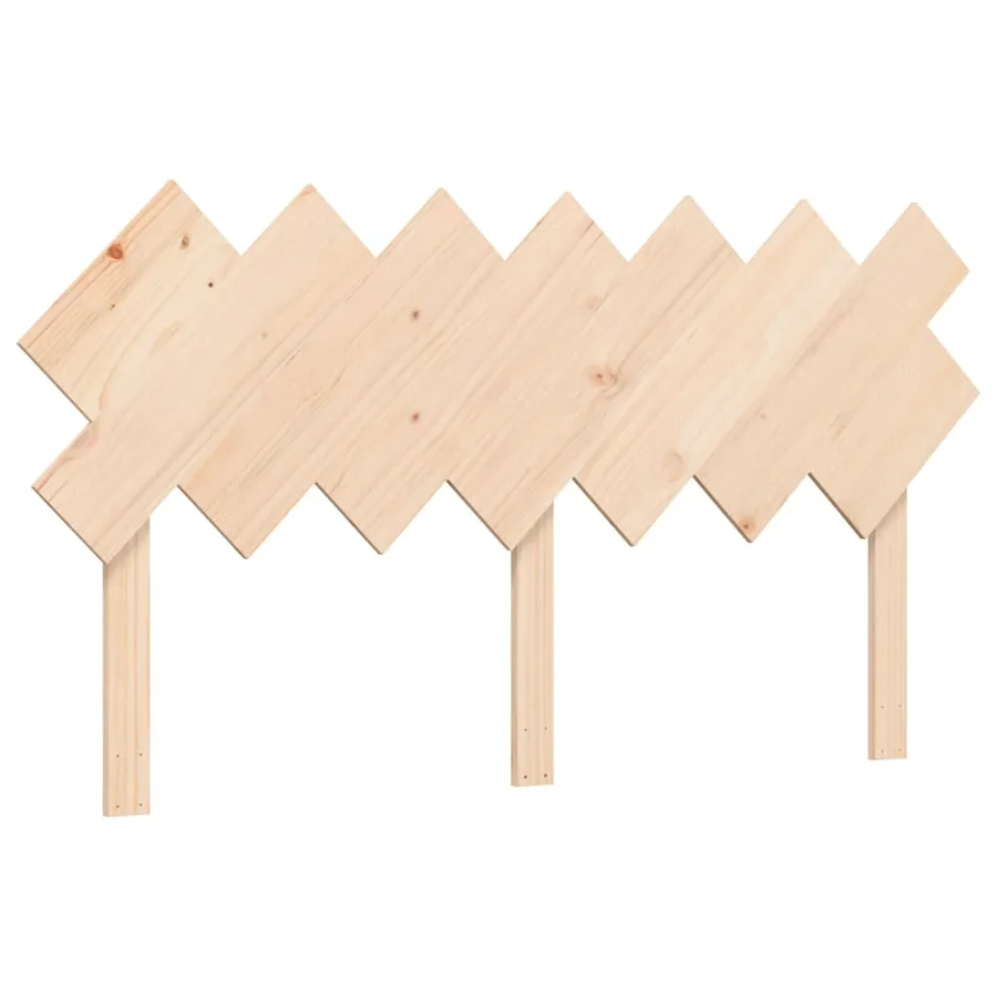 Cadre de lit sans matelas bois de pin massif - 8