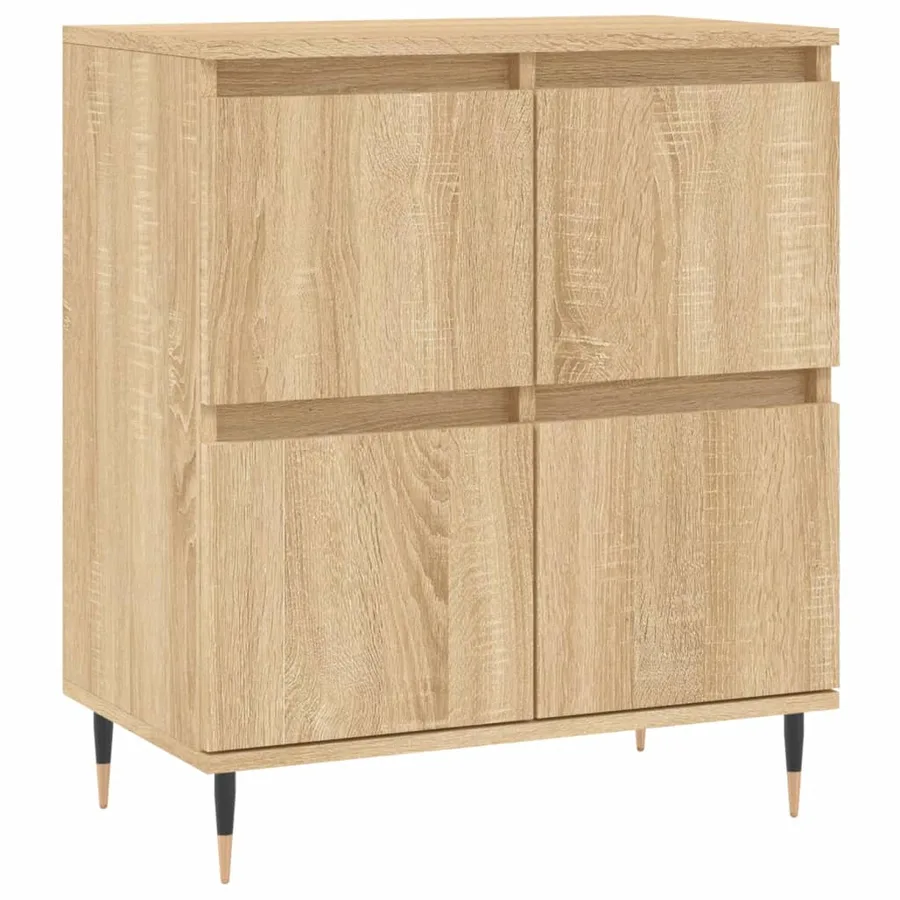 Buffets 3 pcs Chêne sonoma Bois d'ingénierie - 5