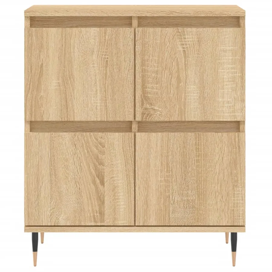 Buffets 3 pcs Chêne sonoma Bois d'ingénierie - 6
