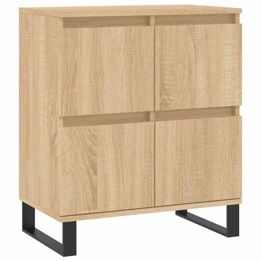 Buffets 2 pcs chêne sonoma bois d'ingénierie - 5