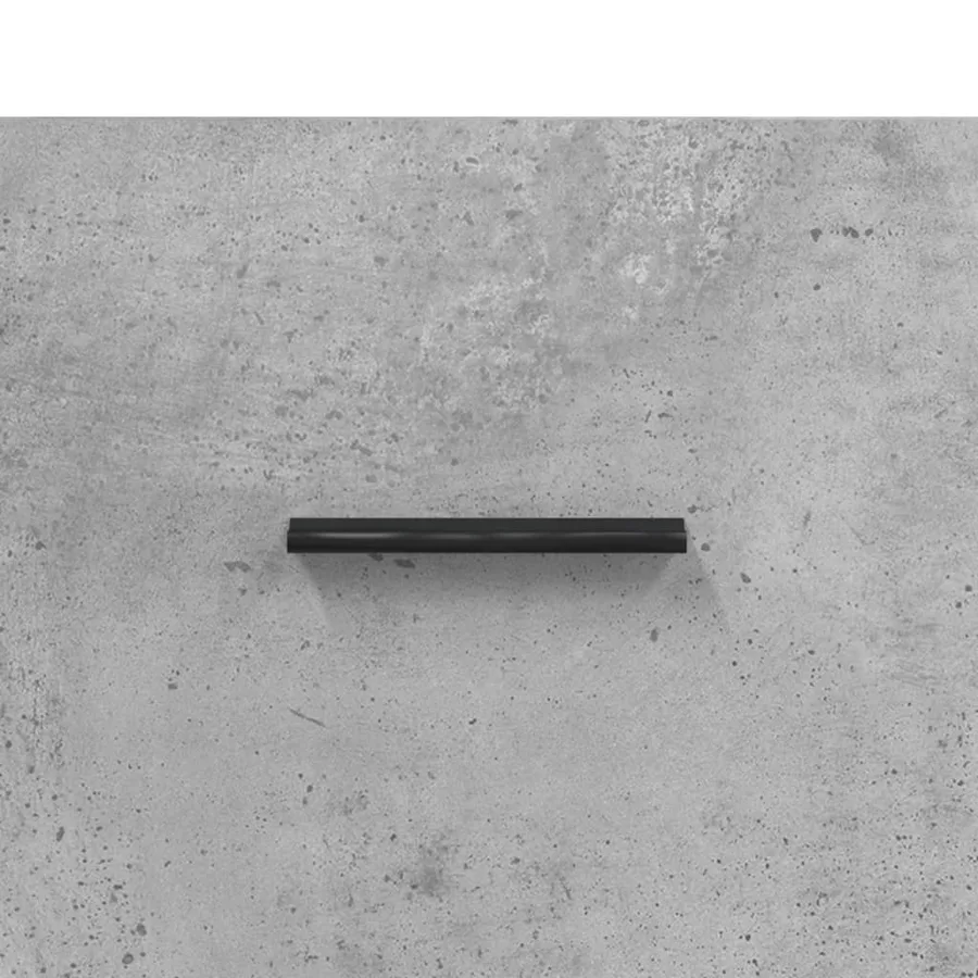 Buffet haut Gris béton 69,5x34x180 cm Bois d'ingénierie - 10