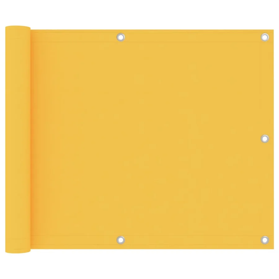 Écran de balcon Jaune 75x400 cm Tissu Oxford