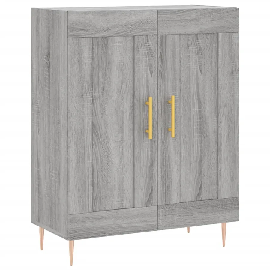 Buffet haut Sonoma gris 69,5x34x180 cm Bois d'ingénierie - 7